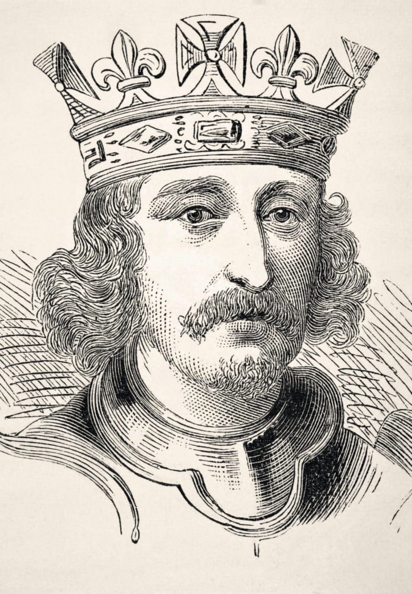 Richard I Of England Known As Lionheart 1157 To 1199 From The National And Domestic History Of England By William Aubrey Published London Circa 1890 Canvas Art - Ken Welsh Design Pics (12 x 17)