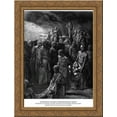 thumbnail image 1 of Richard I the Lionheart massacres captives in reprisal 24x18 Gold Ornate Wood Framed Canvas Art by Gustave Dore, 1 of 2