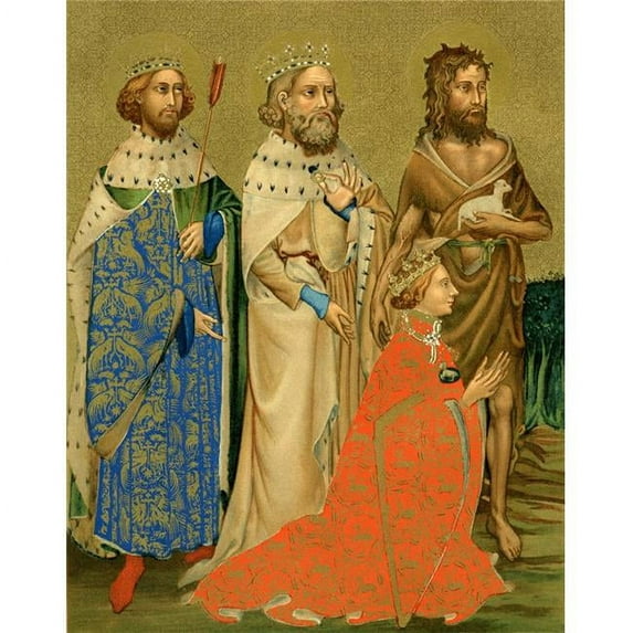 Richard Ii And His Patron Saints. Richard Ii 1367 To 1400. King Of England.