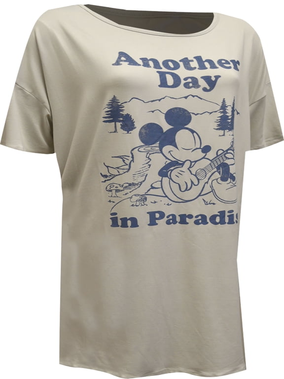 International Womens Disney's Mickey Mouse Camping Ultra Soft Night Shirt (X-Large)