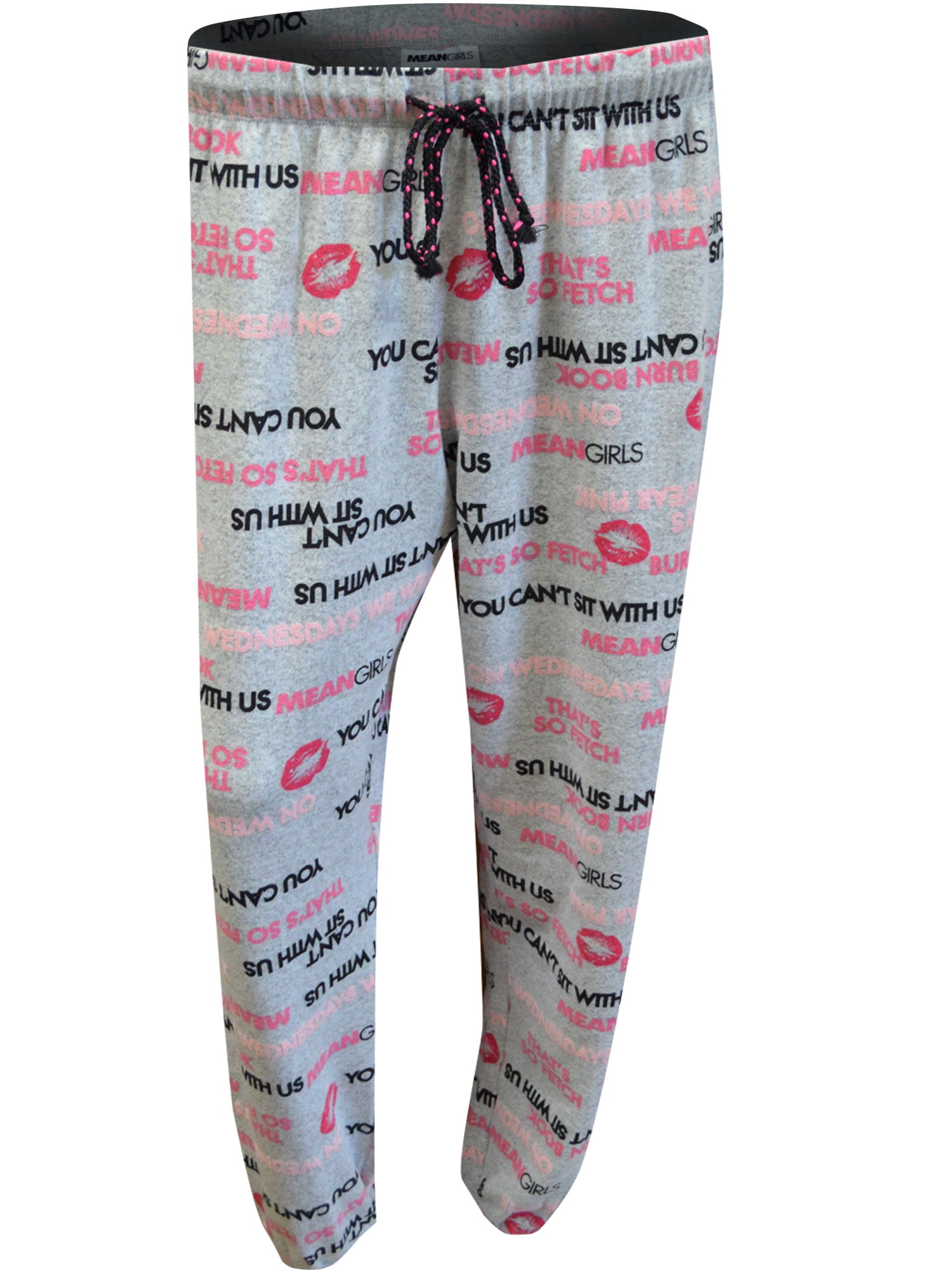 Richard Leeds Womens Mean Girls Movie Phrases Jogger Style Lounge Pants  (Medium) 