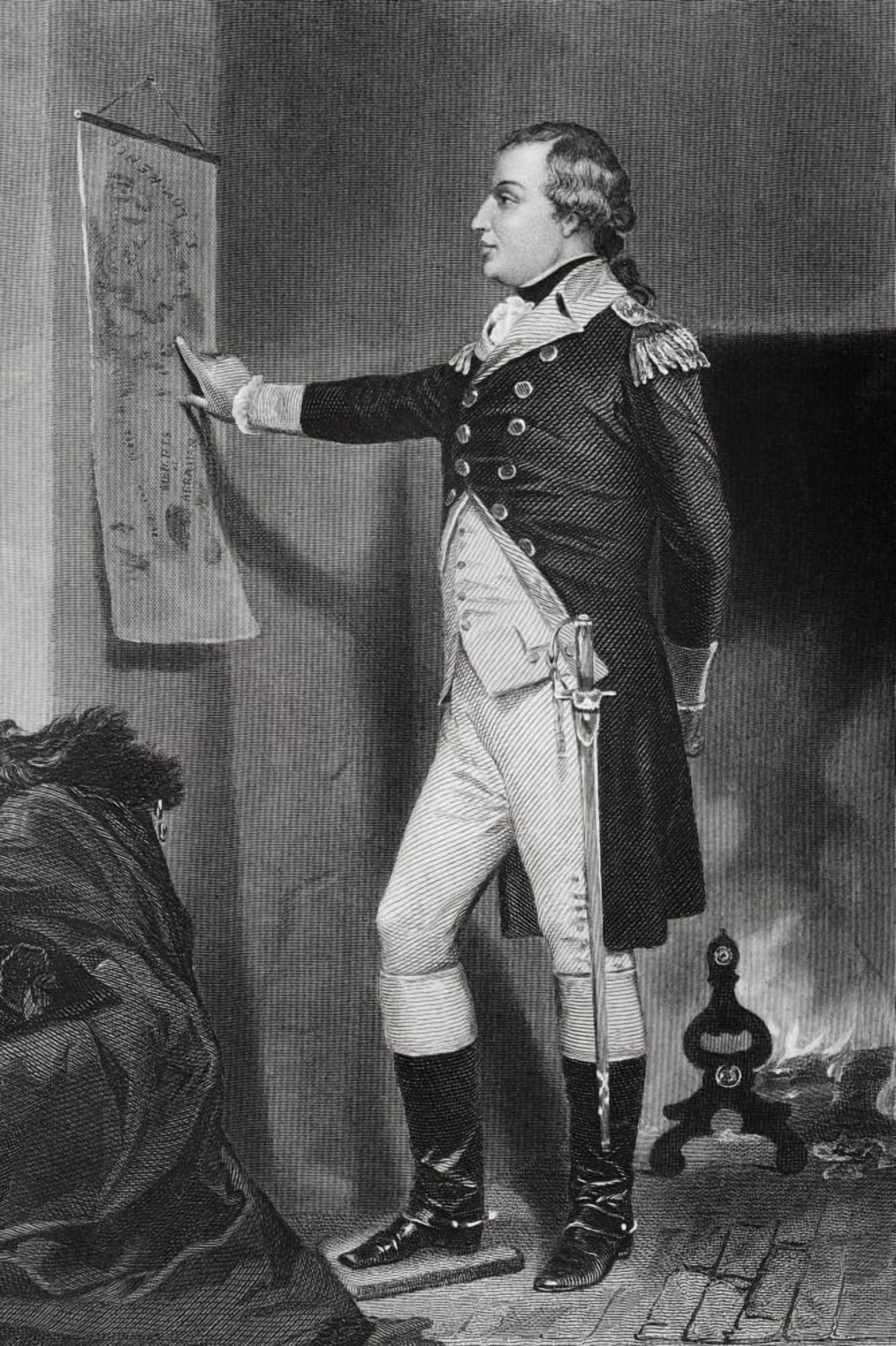 Richard Montgomery 1736 - 1775 Irish-American Revolutionary Major-General Killed At Battle Of Quebec From Painting By Alonzo Chappel Canvas Art - Ken Welsh Design Pics (11 x 17)