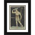thumbnail image 1 of Richard Nicolaüs Roland Holst 11x14 Black Ornate Wood Framed Double Matted Museum Art Print Titled: Design for Costume for Alexander (1910), 1 of 5