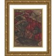thumbnail image 1 of Richard Nicolaüs Roland Holst 11x14 Gold Ornate Wood Frame and Double Matted Museum Art Print Titled - Design for Window in the Noordertransept in De Dom in Utrecht 59 (ca. 1878-1938), 1 of 4