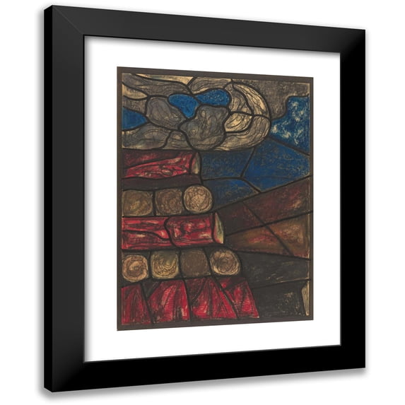 Richard Nicolaüs Roland Holst 18x24 Black Modern Framed Museum Art Print Titled - Design for Window in the Noordertransept in the Dom in Utrecht 50 (ca. 1878-1938)