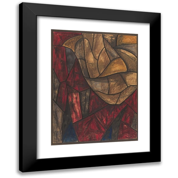 Richard Nicolaüs Roland Holst 19x24 Black Modern Framed Museum Art Print Titled - Design for Window in the Noordertransept in De Dom in Utrecht 22 (ca. 1878-1938)