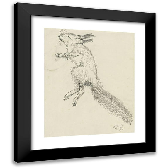 Richard Nicolaüs Roland Holst 20x24 Black Modern Framed Museum Art Print Titled - Dead Squirrel (1898)