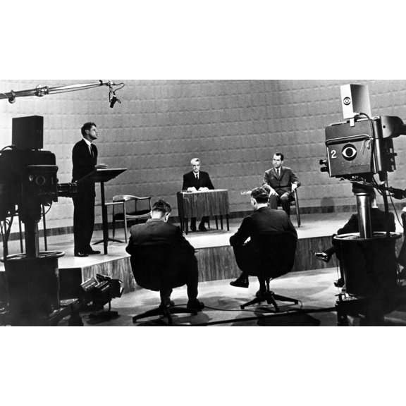 Richard Nixon And John F. Kennedy At The Kennedy-Nixon Debates History (24 x 18)