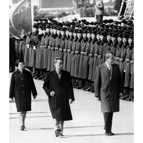 Richard Nixon.N37Th President Of The United States. Nixon With Chinese Premier Chou En-Lai During His