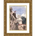 thumbnail image 1 of Richard Parkes Bonington 17x24 Gold Ornate Framed and Double Matted Museum Art Print Titled - Abbey St-Amand, Rouen, 1 of 4