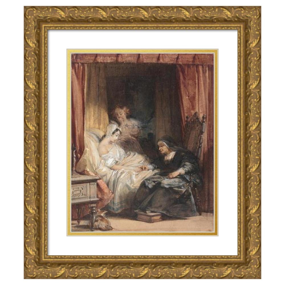 Richard Parkes Bonington 20x24 Gold Ornate Framed and Double