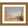 thumbnail image 1 of Richard Parkes Bonington 24x19 Gold Ornate Framed and Double Matted Museum Art Print Titled - The Grand Canal, Venice, Looking Toward the Rialto (1826), 1 of 4