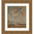 thumbnail image 1 of Richard Parkes Bonington 2x Matted 20x24 Gold Ornate Framed Art Print 'The Norman coast', 1 of 2