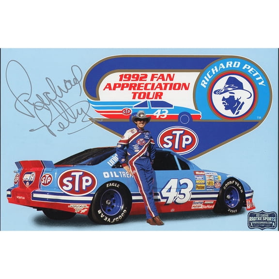 Richard Petty Autographed/Signed 6x9 1992 Fan Appreciation Card