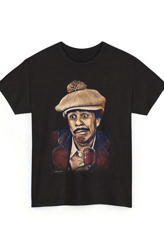 Richard Pryor Legend Tee – Vintage Comedy Icon Portrait T-Shirt for Men, Retro Stand-Up Fan & Pop Culture Collectible Top
