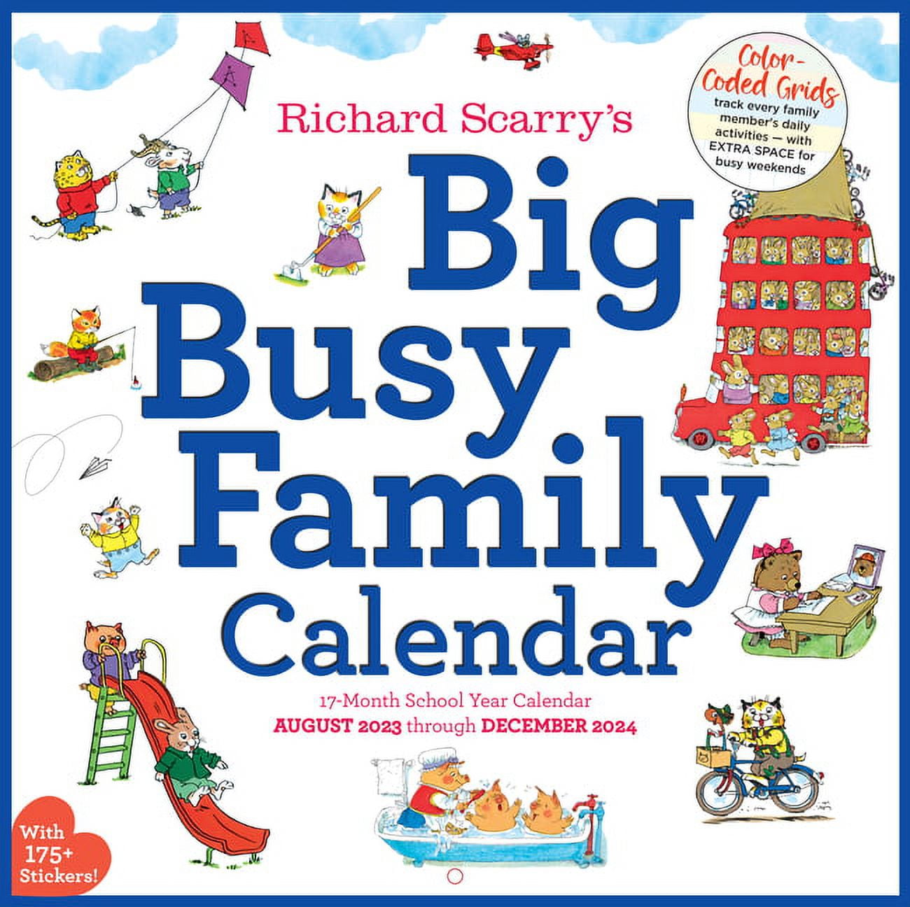 Richard Scarry Big Busy Family 2024 Wall Calendar