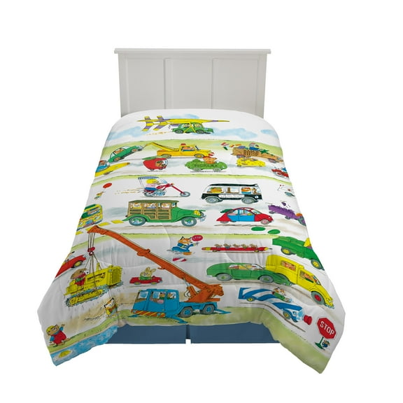 Richard Scarry's Busy World Book Kids Reversible Comforter, Twin/Full