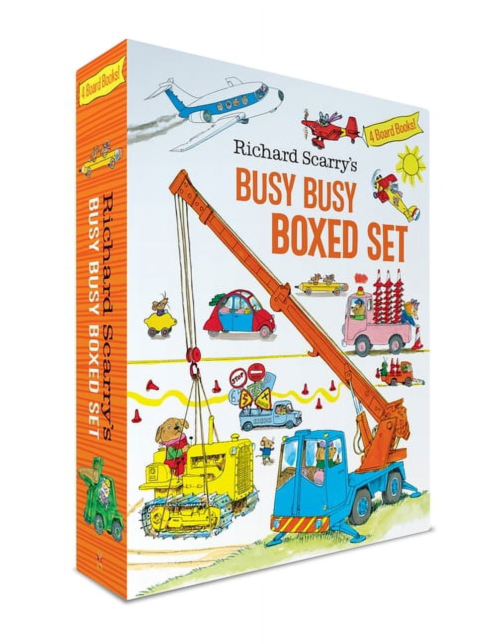 Richard Scarry's Busy Busy Board Books Richard Scarry's Busy Busy Boxed Set: Busy Busy Airport; Busy Busy Cars and Trucks; Busy Busy Construction Site; Busy Bu, (Paperback)
