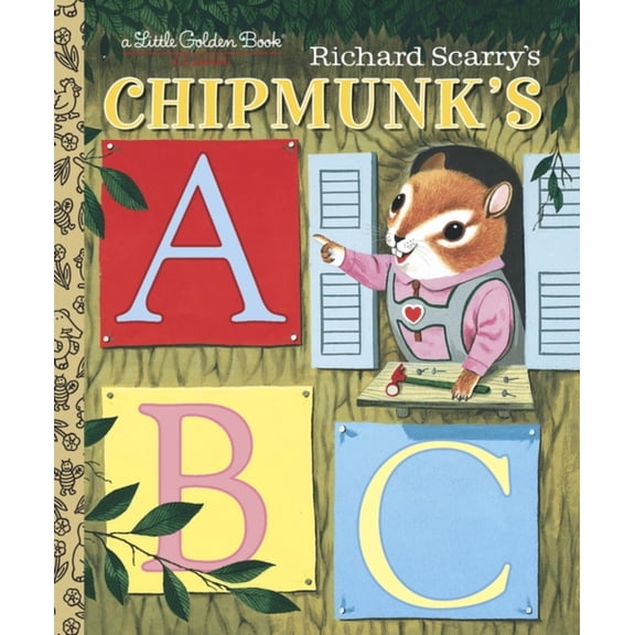 Pre-Owned Little Golden Book Richard Scarry's Chipmunk's ABC, (Hardcover)