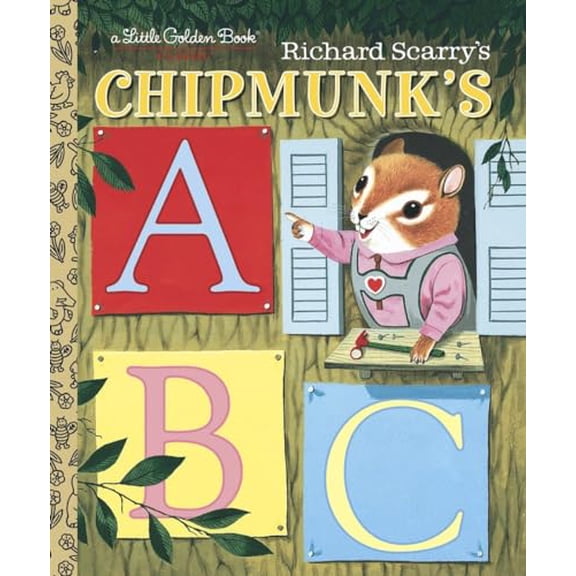 Pre-Owned Richard Scarry's Chipmunk's ABC, Little Golden Book, by Roberta Miller, (Hardcover), English