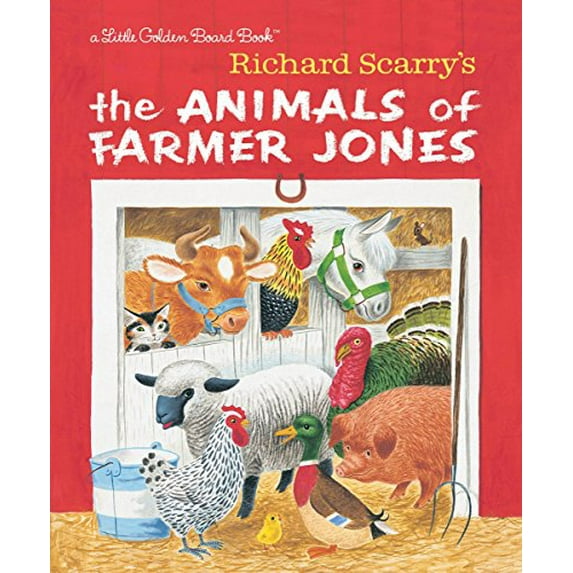 Pre-Owned Richard Scarry's the Animals of Farmer Jones (Board book) 1101938331 9781101938331