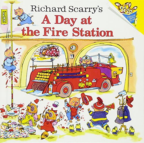 Pre-Owned Richard Scarry's a Day at the Fire Station Hardcover ...