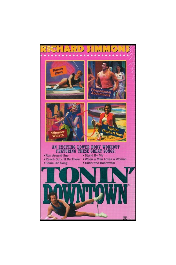 Richard Simmons Tonin' Downtown: An Exciting Lower Body Workout (VHS Tape)