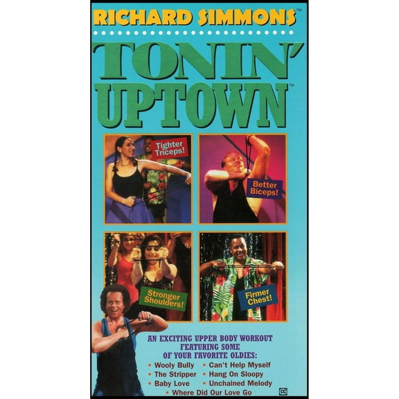 Richard Simmons Tonin' Uptown: An Exciting Upper Body Workout (VHS Tape)