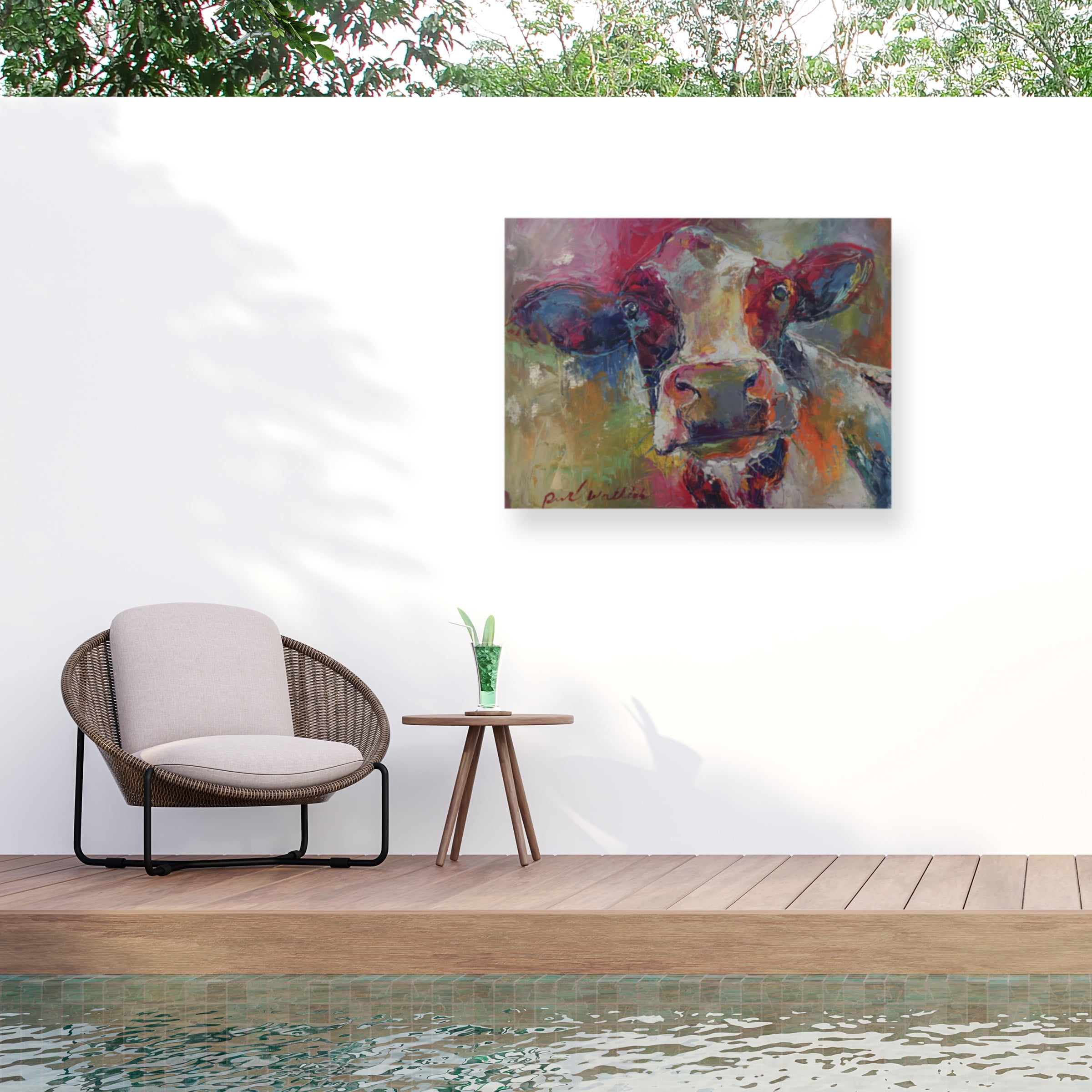 Richard Wallich 'Art Cow 4592' Outdoor All-Weather Wall Decor