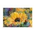 thumbnail image 1 of Richard Wallich 'Blue Sunflowers ' Canvas Art, 1 of 5