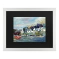 thumbnail image 1 of Richard Wallich 'Dock' Matted Framed Art, 1 of 4