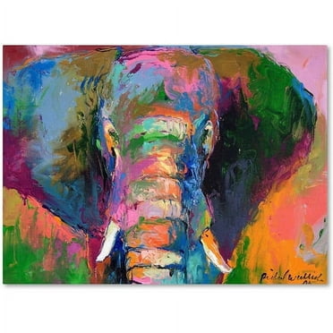 Richard Wallich 'Elephant 2' Canvas Art