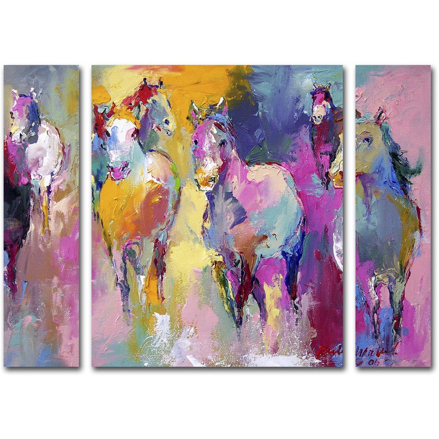 Richard Wallich 'Wild' Multi Panel Art Set Small