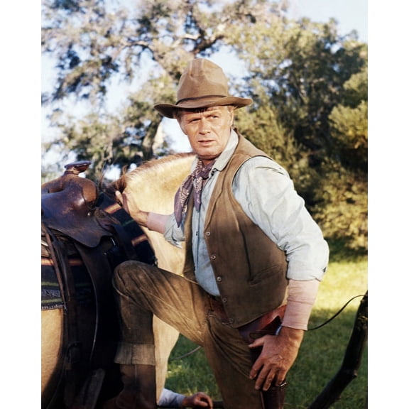 Richard Widmark 24X36 Classic Hollywood Poster About To Mount Horse
