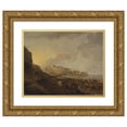 thumbnail image 1 of Richard Wilson 14x12 Gold Ornate Wood Frame and Double Matted Museum Art Print Titled - Dover (1746 - 1747), 1 of 4