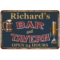 thumbnail image 1 of Richard's Green Bar & Tavern Rustic Sign Decor 8x12 108120047719, 1 of 1