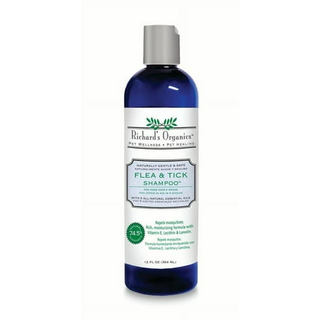 Richard's Organics Flea and Tick Shampoo for Dogs, 12 oz.