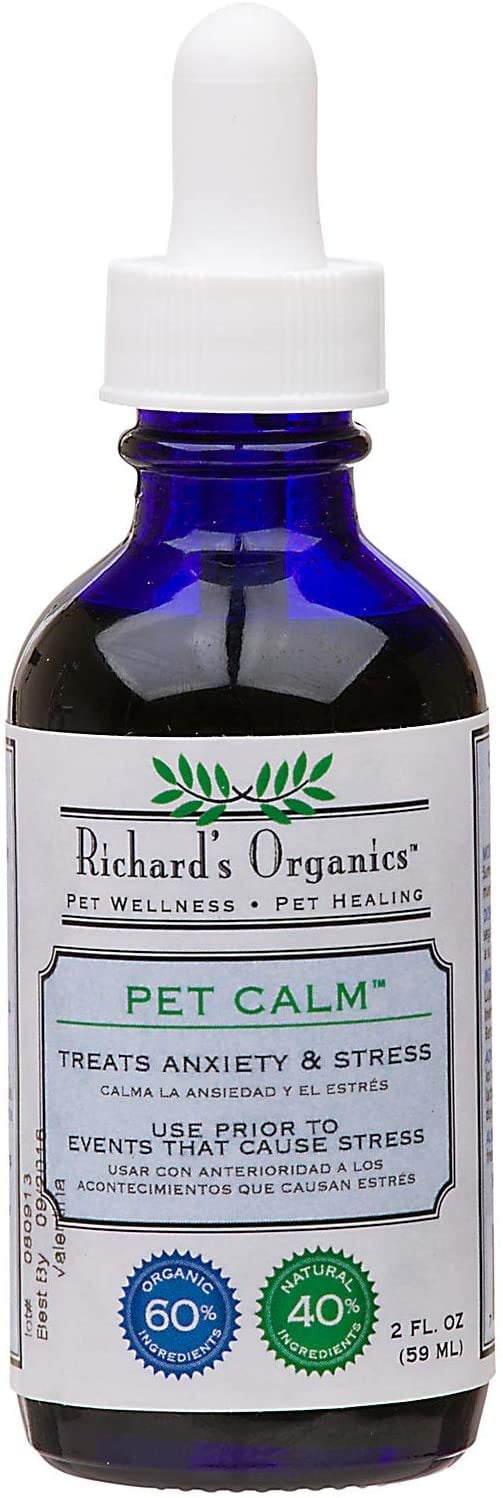 Richardâ€™s Organics Pet Calm, 2 oz. Bottle with Dropper â€“ Natural