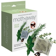 Richards Moth Away Herbal Moth Repellent Value Pack with 72 Sachets for Closet & Drawers, Herbal, 7 oz, 72 Count
