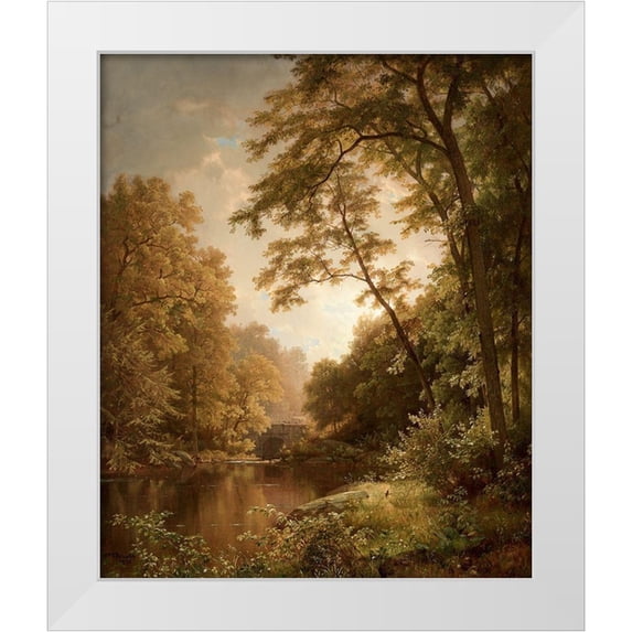 Richards, William Trost 12x14 White Modern Wood Framed Museum Art Print Titled - June Day