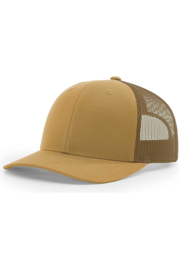 Richardson 112 Snapback Trucker Caps - Amber Gold