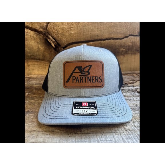 Richardson 112 X-Large Mesh Back Trucker Hat, Leather Patch Hat, Bulk Hats, Custom Logo Hats, Leather Patch Hat