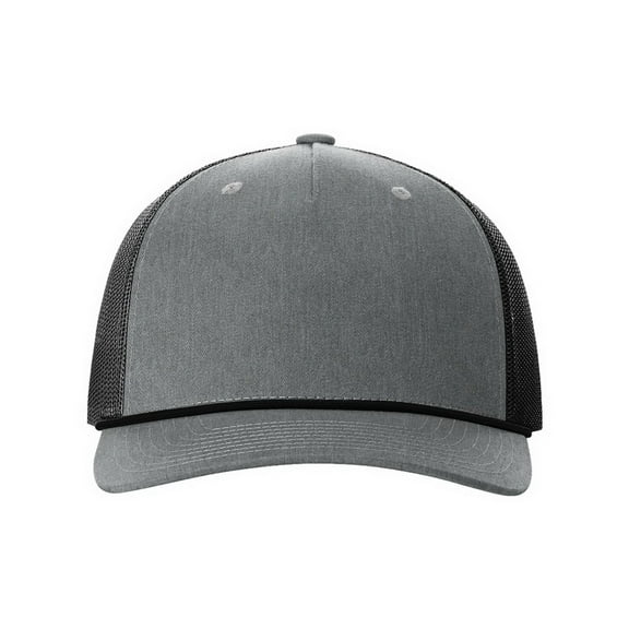 Richardson 112FPR Rope Trucker Cap-Heather Grey/ Black