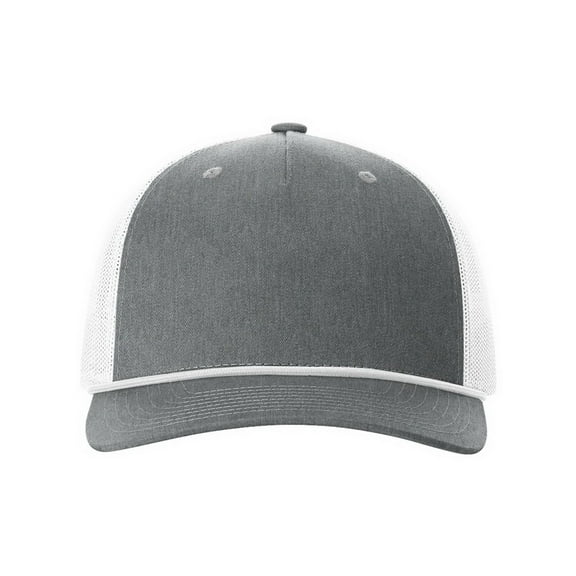 Richardson 112FPR Rope Trucker Cap-Heather Grey/ White