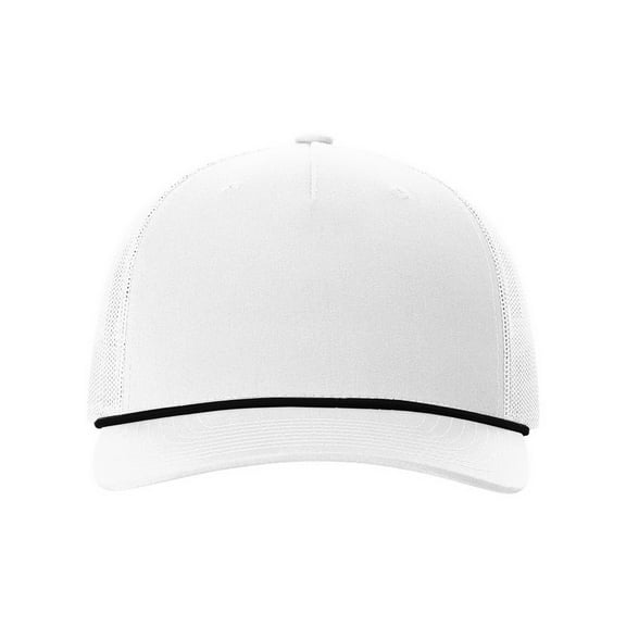 Richardson 112FPR Rope Trucker Cap-WHITE/ BLACK