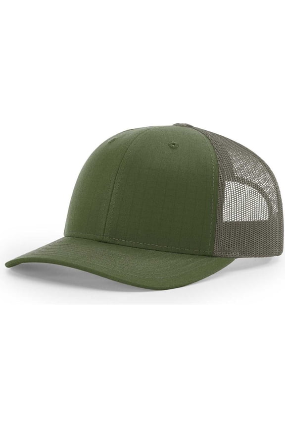112P Tactical Snapback Trucker Caps - Army Olive