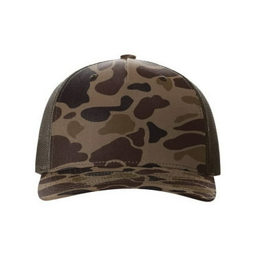 Richardson 112PFP Printed Five-Panel Trucker Cap-Bark Duck Camo/ Brown