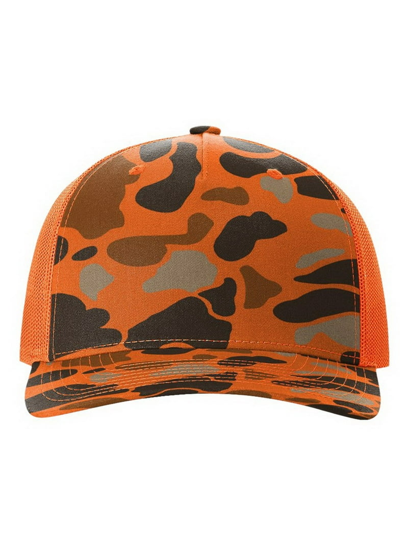 Richardson Printed Five Panel Trucker (112PFP), Size OSFM, Blaze