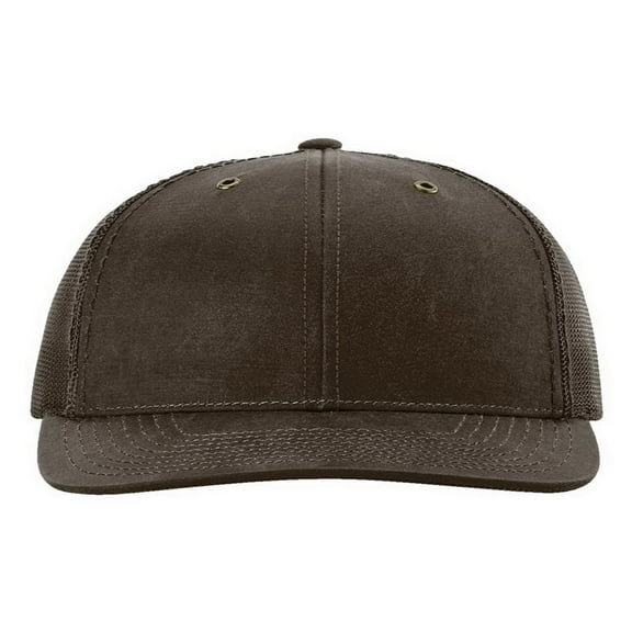 Richardson 112WF Oil Cloth Trucker Cap-Brown