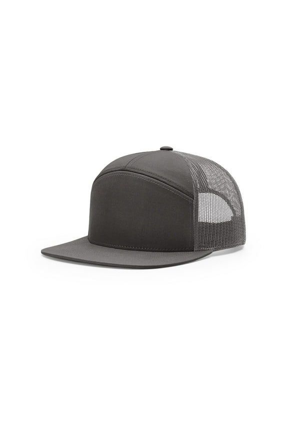 168 Seven-Panel Trucker Caps - Charcoal